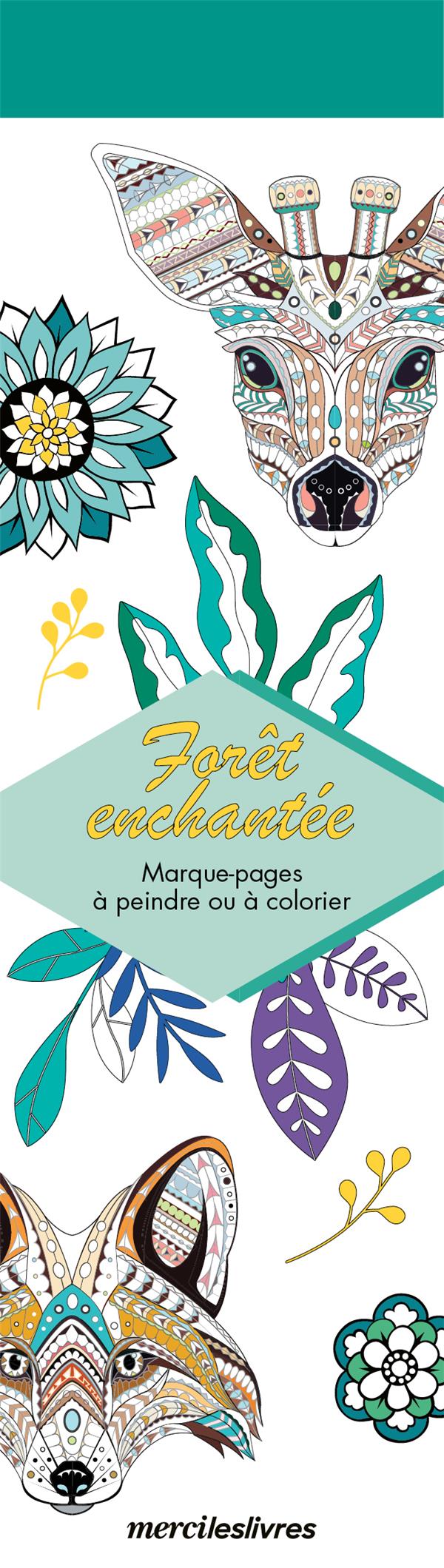 Forêt enchantée. Marque-pages à peindre ou à colorier