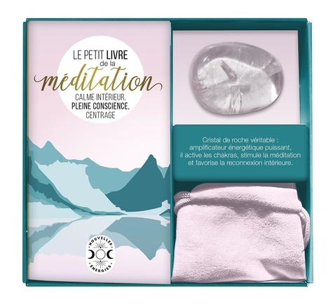 Coffret ma petite pierre de méditation. Calme intérieur, pleine conscience, centrage. Avec 1 véritab