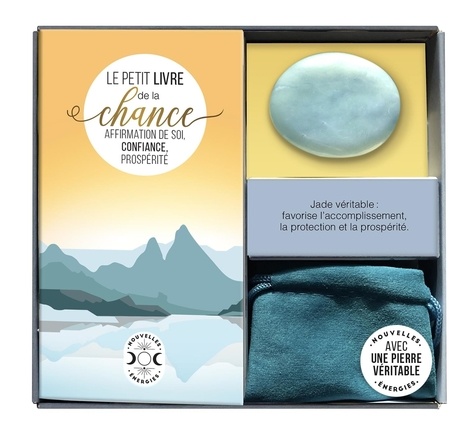 Coffret ma petite pierre de chance. Affirmation de soi, confiance, prospérité. Avec 1 véritable jade