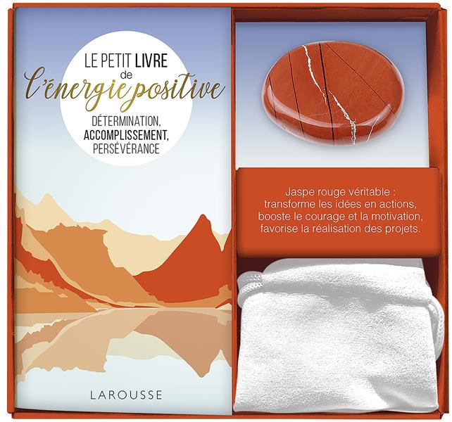 Coffret ma petite pierre d'énergie positive. Détermination, accomplissement, persévérance. Avec 1 vé