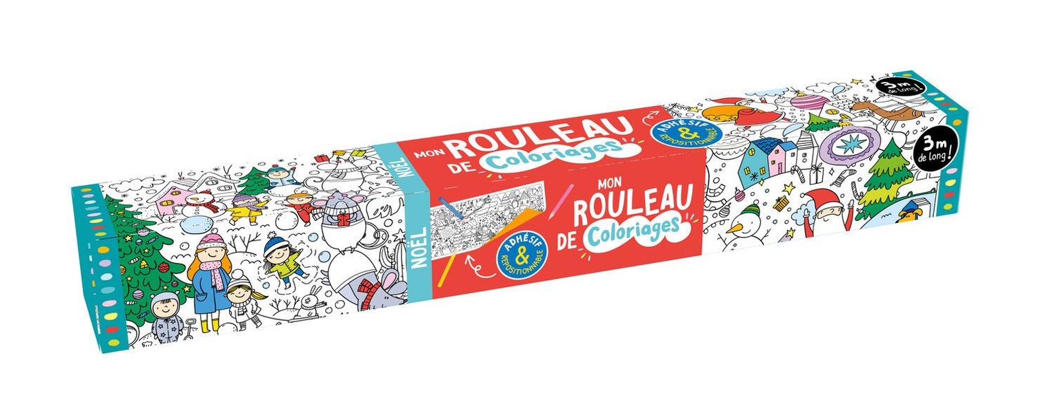 Mon rouleau de coloriages adhésif Noël