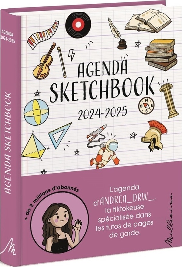 Agenda Sketchbook avec Andrea. Edition 2024-2025