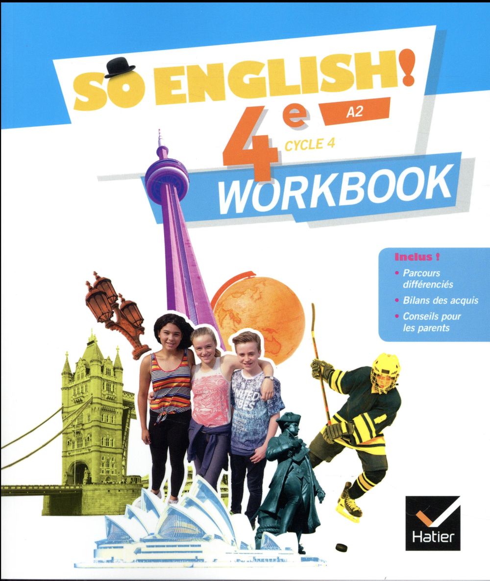 Anglais 4e Cycle 4 A2 So English! Workbook, Edition 2017