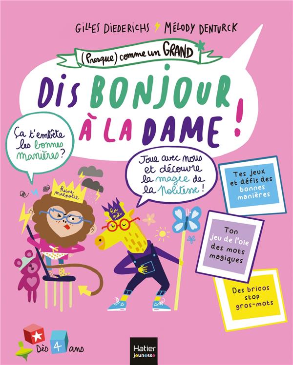 Dis bonjour à la dame ! Avec 1 jeu de l'oie à jouer