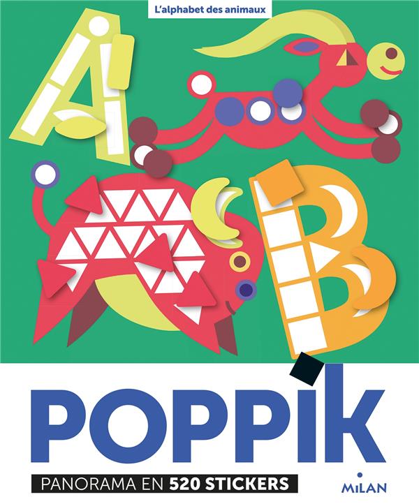 L'alphabet des animaux. Panorama en 520 stickers