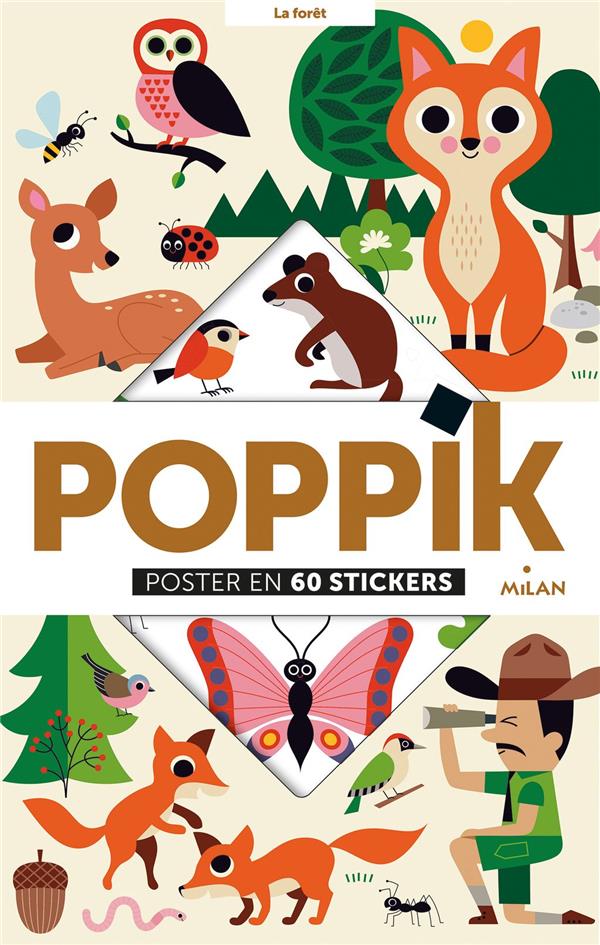 La forêt. Poster en 60 stickers