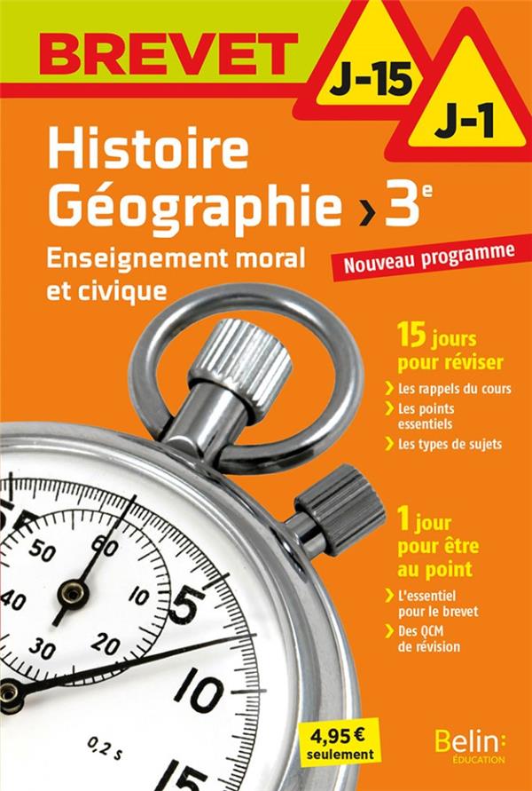 Histoire Géographie, Enseignement moral et civique 3e