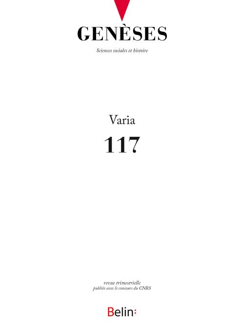 Genèses N° 117 : Varia