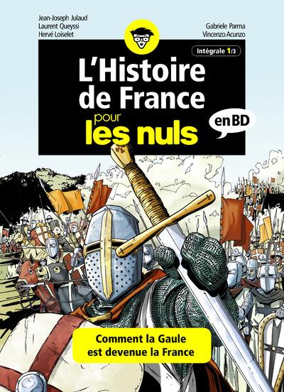 L'histoire de France pour les nuls en BD Intégrale Tome 1 : Les Gaulois ; Le Haut Moyen Age ; Des cr
