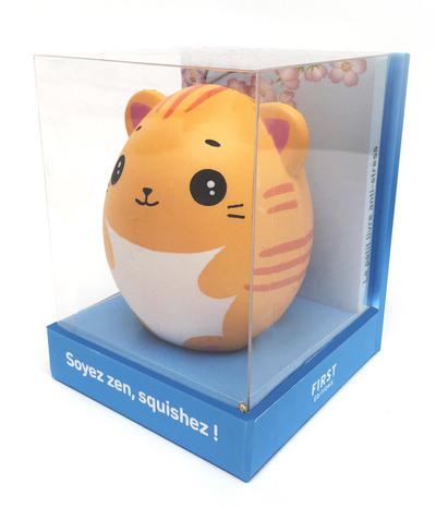 Soyez zen, squishez ! Coffret avec un squishy chat à malaxer