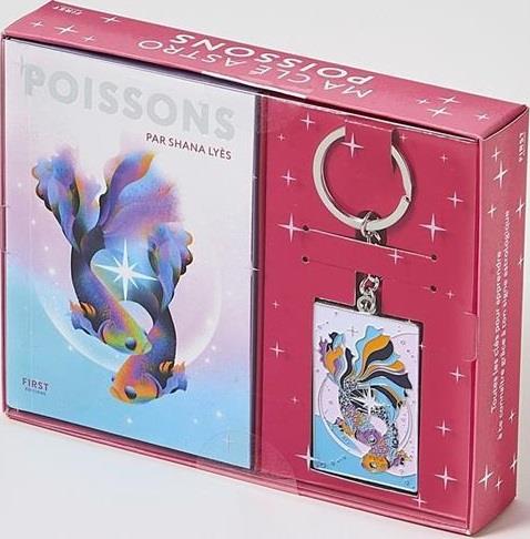 Ma clé astro Poisson. Coffret contenant un livret et un porte-clef