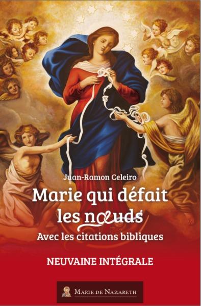 Marie qui défait les noeuds. Avec les citations bibliques