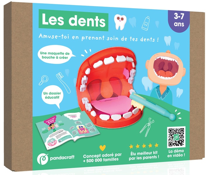 Les dents. Amuse-toi en prenant soin de tes dents ! Avec une maquette de bouche à créer et un dossie