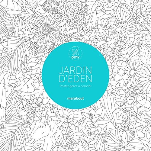 Jardin d'eden/Poster géant à colorier à 2 ou 4 mains / Poster géant à colorier à 2 ou 4 mains
