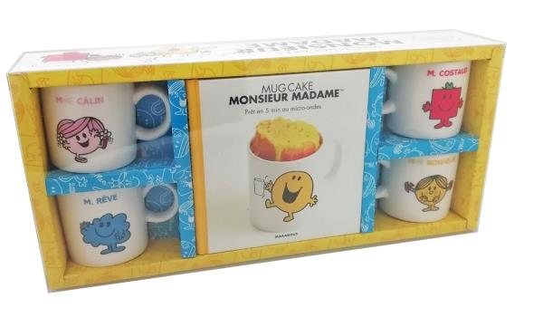 Mini mugcakes Monsieur Madame. Coffret avec 4 mini mugs collector