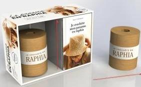 Coffret le panama en raphia. Je crochète mon panama en raphia. Avec 1 bobine de raphia, 1 crochet