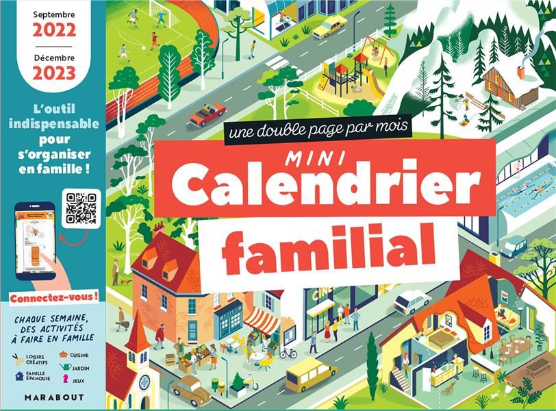 Mini calendrier familial. Une double page par mois, Edition 2022-2023