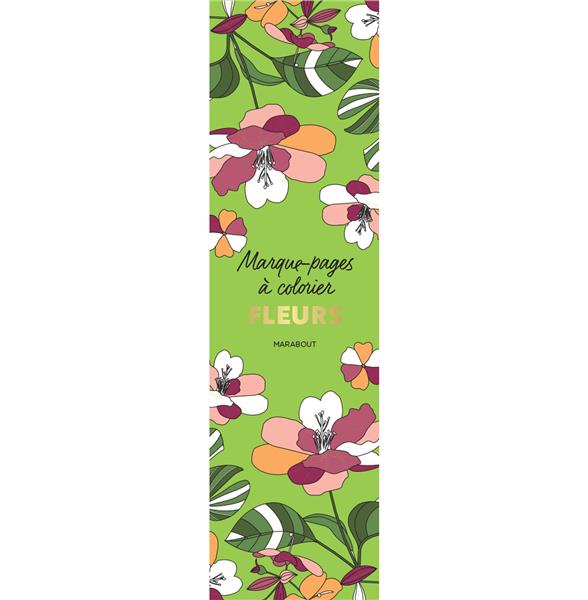 Marque-pages à colorier. Fleurs