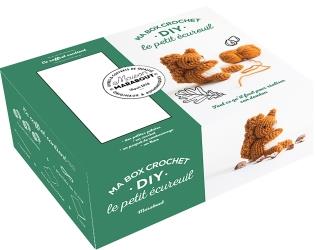 Ma box crochet DIY le petit écureuil. Avec 3 petites pelotes, 1 crochet, 1 paquet de rembourrage