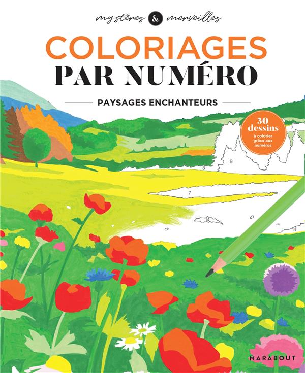 Coloriages par numéro. Paysages enchanteurs