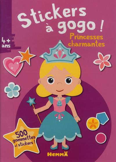 Stickers à gogo princesses charmantes (fond rose)