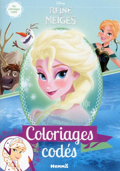 Coloriages codés, la reine des neiges