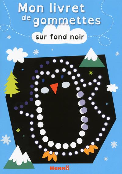 Mon livre de gommettes sur fond noir