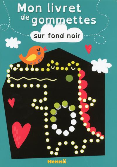 Mon livre de gommettes sur fond noir