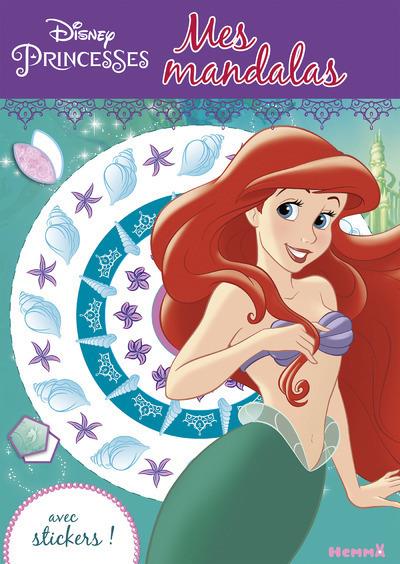 Mes mandalas Disney Princesses Ariel. Avec gommettes !