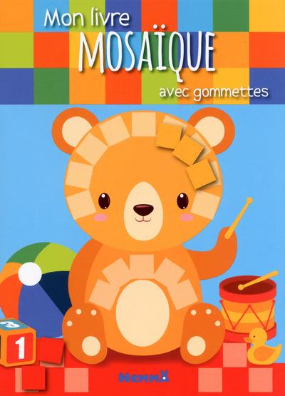 Mon livre mosaïque avec gommettes. Ours