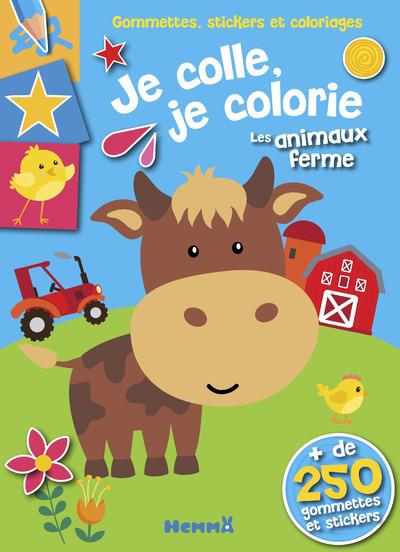 Je colle, je colorie les animaux de la ferme