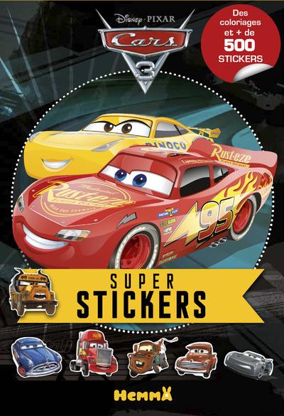 Super stickers Cars 3. Des coloriages et de 500 stickers