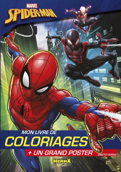 Mon livre de coloriages Spider-man. Avec un grand poster
