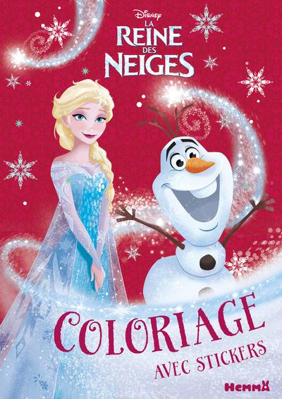 Disney La Reine des Neiges : coloriage avec stickers Noël