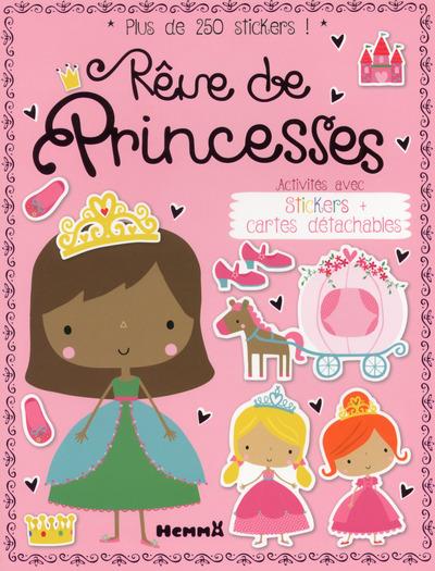 Rêve de princesses. Activités avec stickers cartes détachables