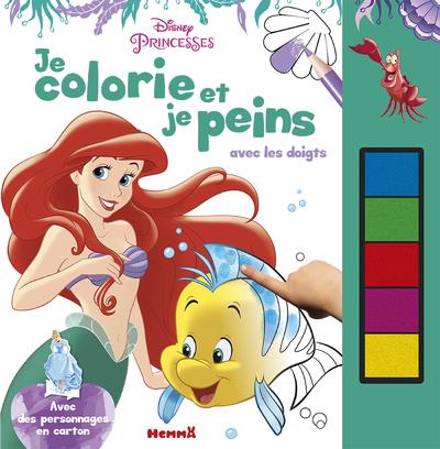 Je colorie et je peins avec les doigts Disney Princesses. Avec des personnages en carton