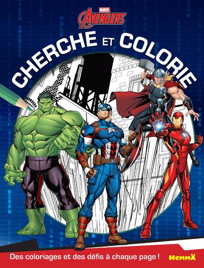 Marvel Avengers. Des coloriages et des défis à chaque page !
