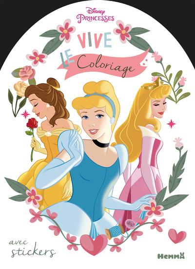 Disney princesses Cendrillon, Belle, Aurore. Avec stickers