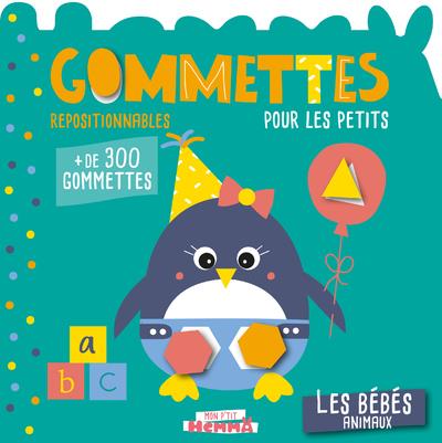 Les bébés animaux. Gommettes pour les petits repositionnables de 300 gommettes