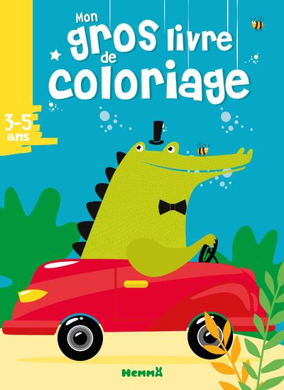 Mon gros livre de coloriage. Croco voiture