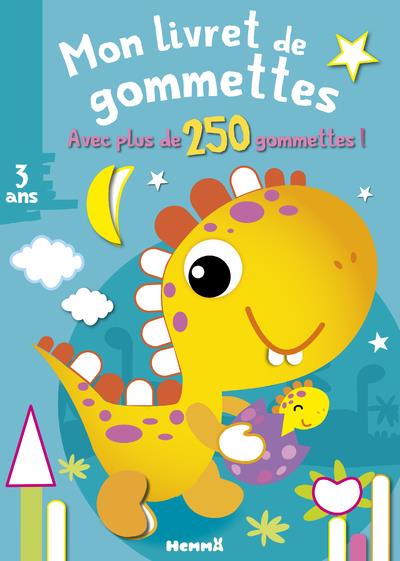 Mon livret de gommettes Dinosaure jaune. Avec plus de 250 gommettes !
