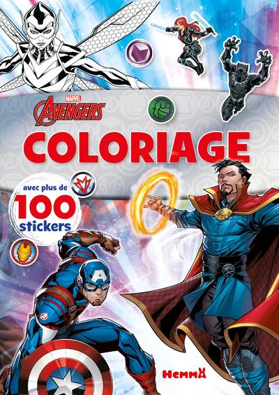 Coloriage Marvel Avengers. Avec plus de 100 stickers