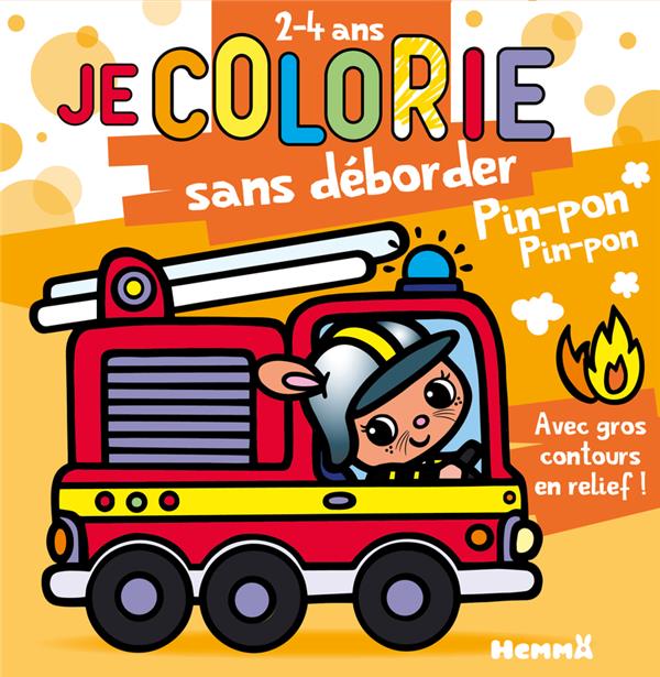Je colorie sans déborder Pin-pon ! 2-4 ans