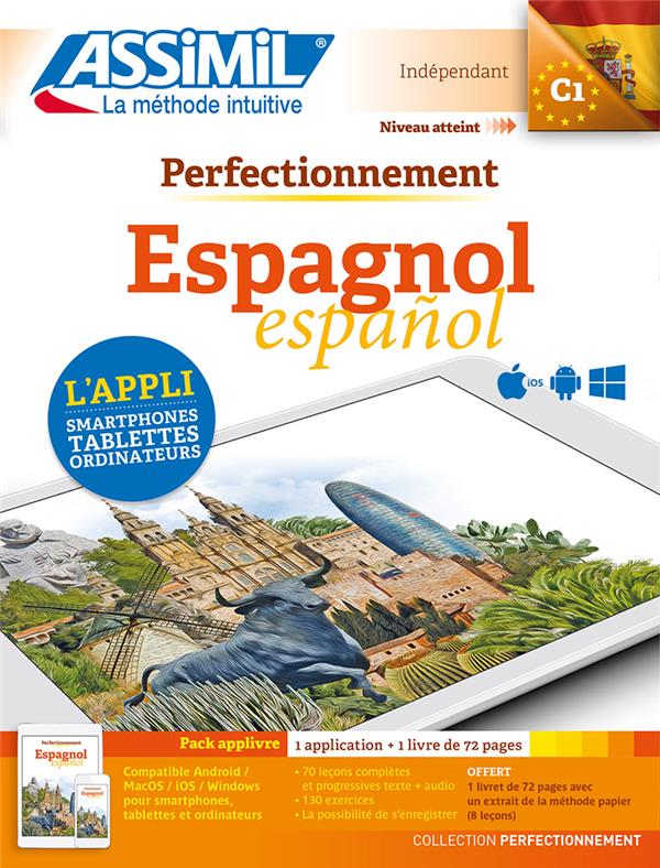 Espagnol C1. Pack applivre : 1 application 1 livre de 72 pages