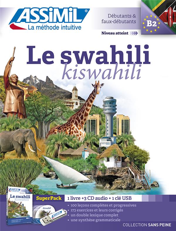 Le swahili superpack. 1 livre 1 clé USB, avec 3 CD audio