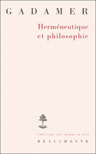 Herméneutique et philosophie