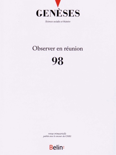 Genèses N° 98 : Observer en réunion