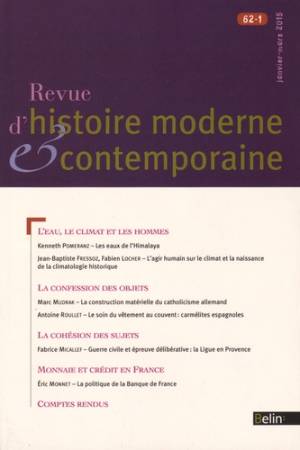 Revue d'histoire moderne et contemporaine/6212015/Revue d'histoire moderne et contemporaine Tome 621