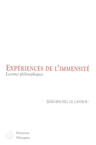 Expériences de l'immensité. Lectures philosophiques