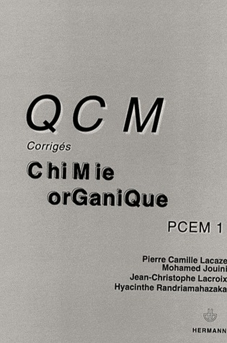 QCM corrigés de Chimie organique